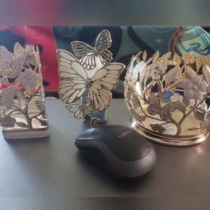 Bath and body works butterfly candle holder soap holder wallflower